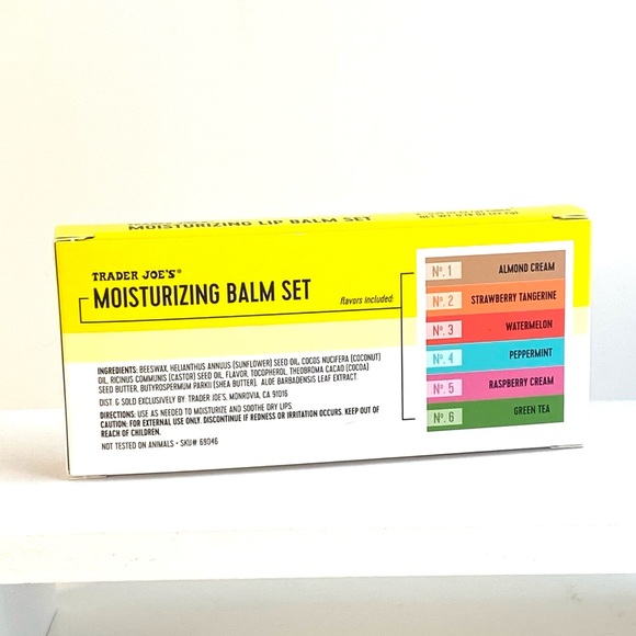 trader joes Makeup Trader Joes Moisturizing Lip Balm Gift Set Of 6 Flavors Limited Holiday